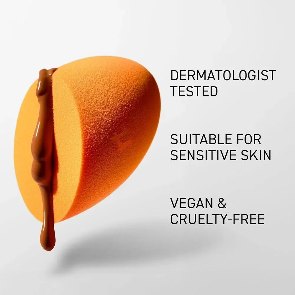 4-Pack Real Techniques Miracle Complexion Sponge Orange Makeup Blending Sponge